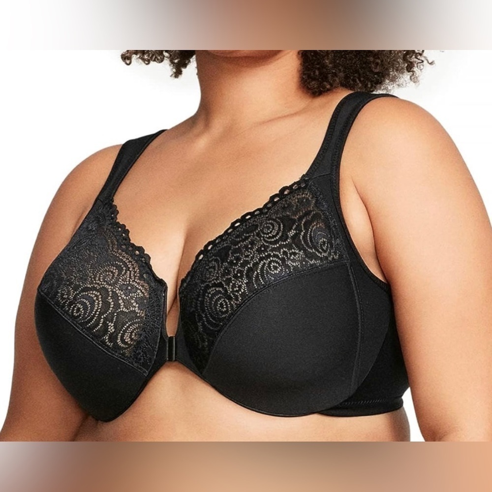 GLAMORISE CG195 PLUS WONDER WIRE FRONT CLOSURE BRA UNDERWIRE NEW 48H